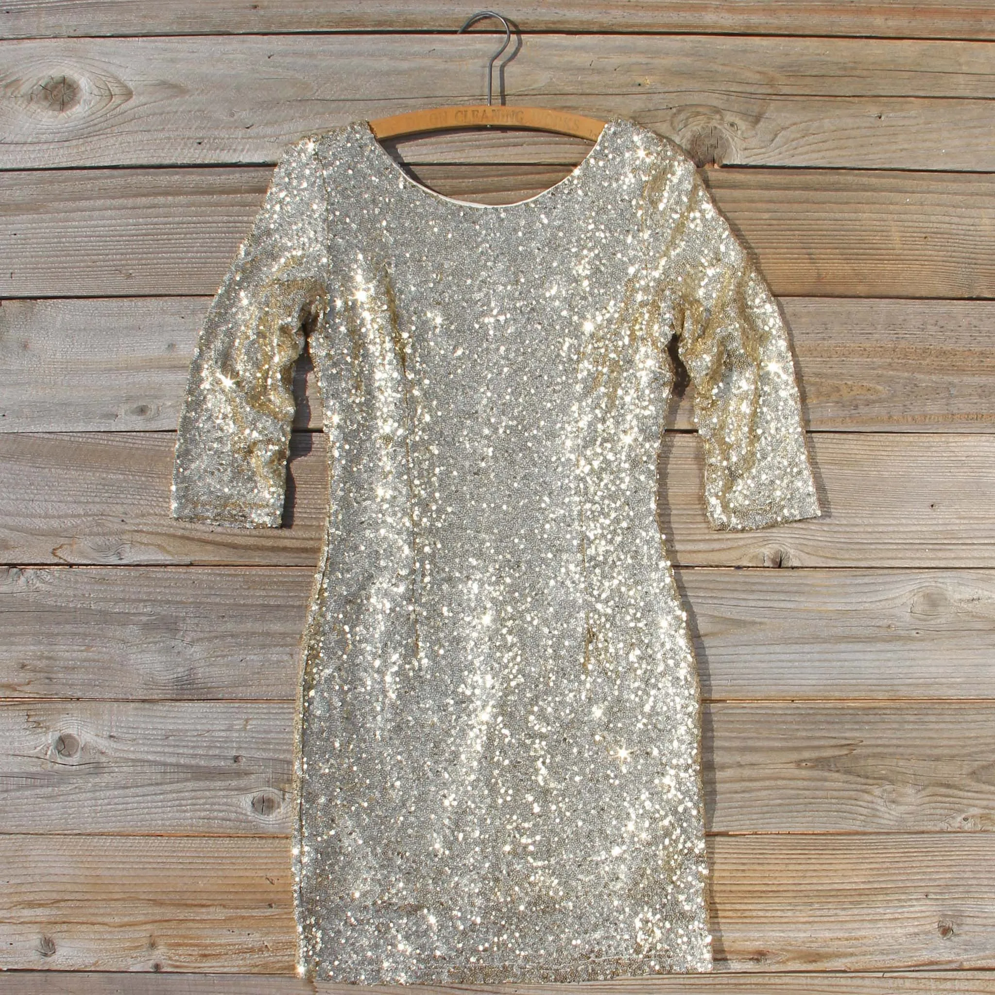 Dipped Gold Party Dress
