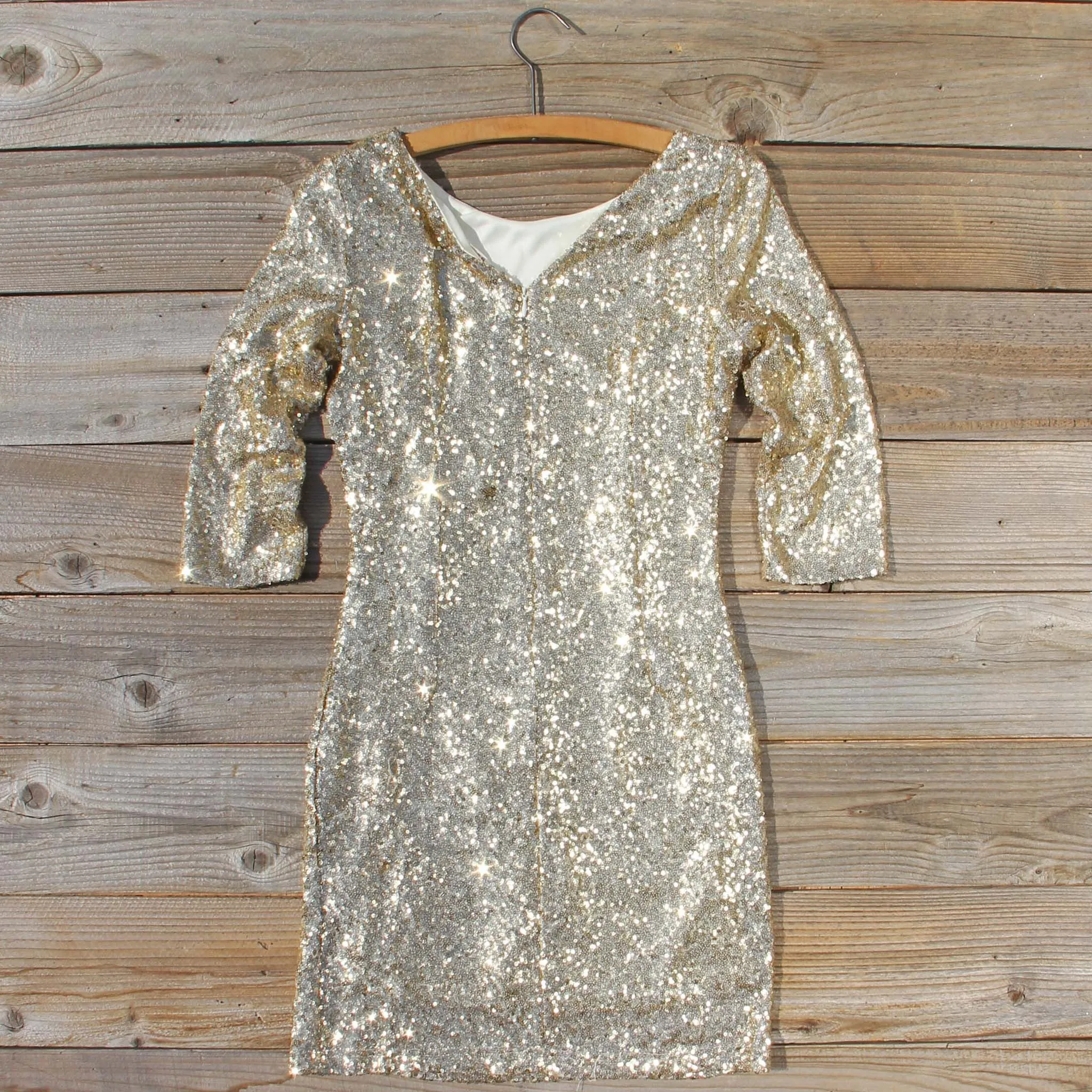 Dipped Gold Party Dress