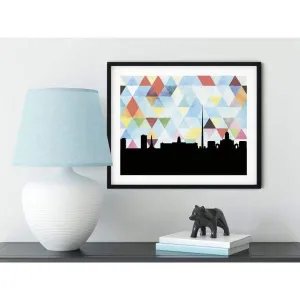 Dublin, Ireland geometric skyline