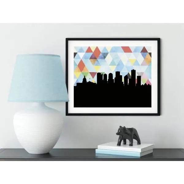 Edmonton, Alberta geometric skyline