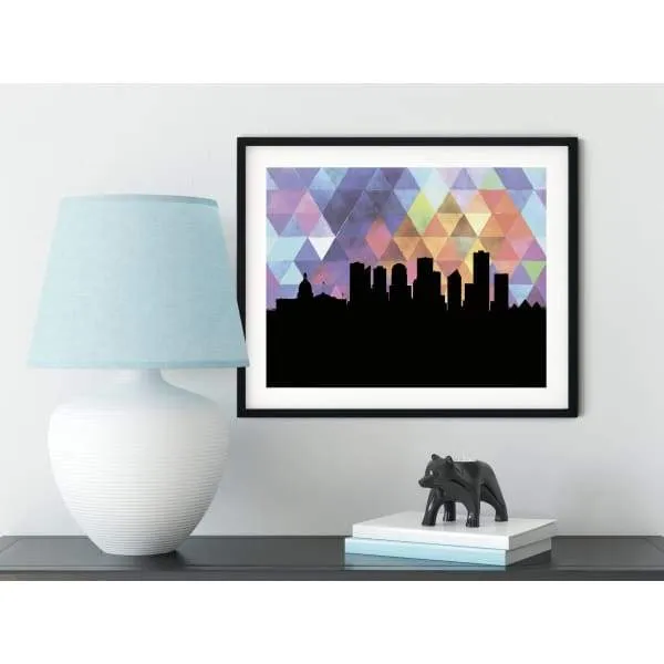Edmonton, Alberta geometric skyline