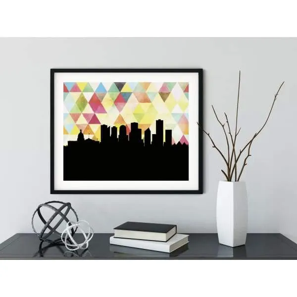 Edmonton, Alberta geometric skyline