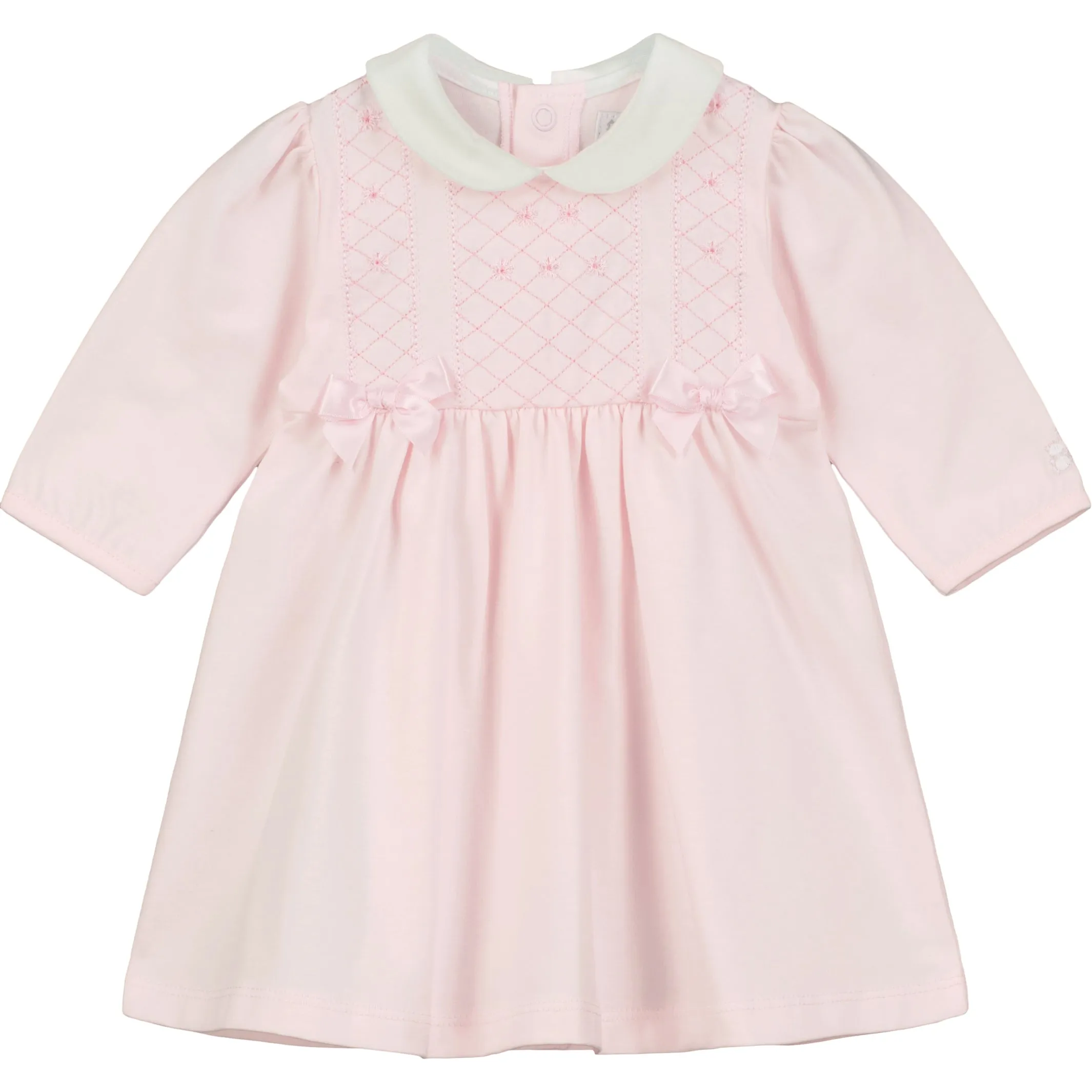 Elke Pink Baby Girl Dress & Tights