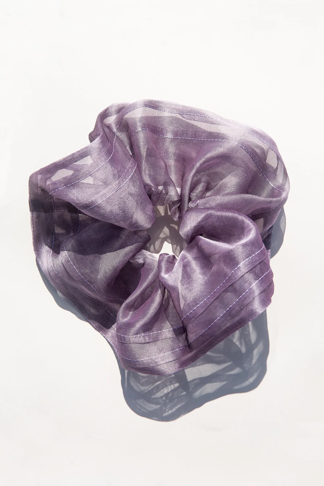Ella Oversized Silk Pleated Scrunchie (more colors available)
