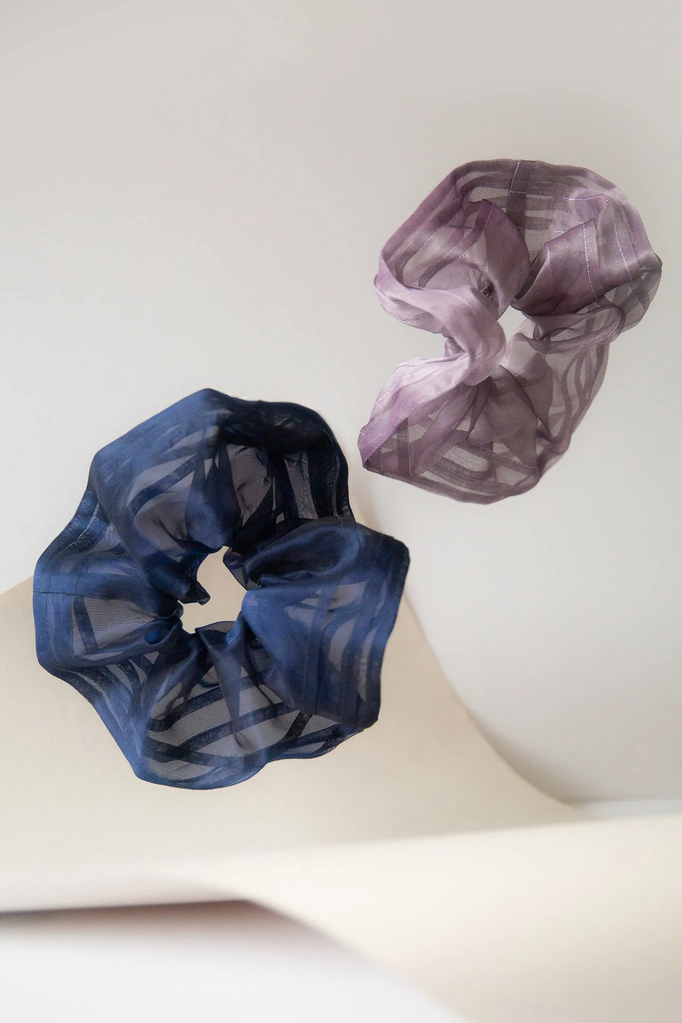 Ella Oversized Silk Pleated Scrunchie (more colors available)