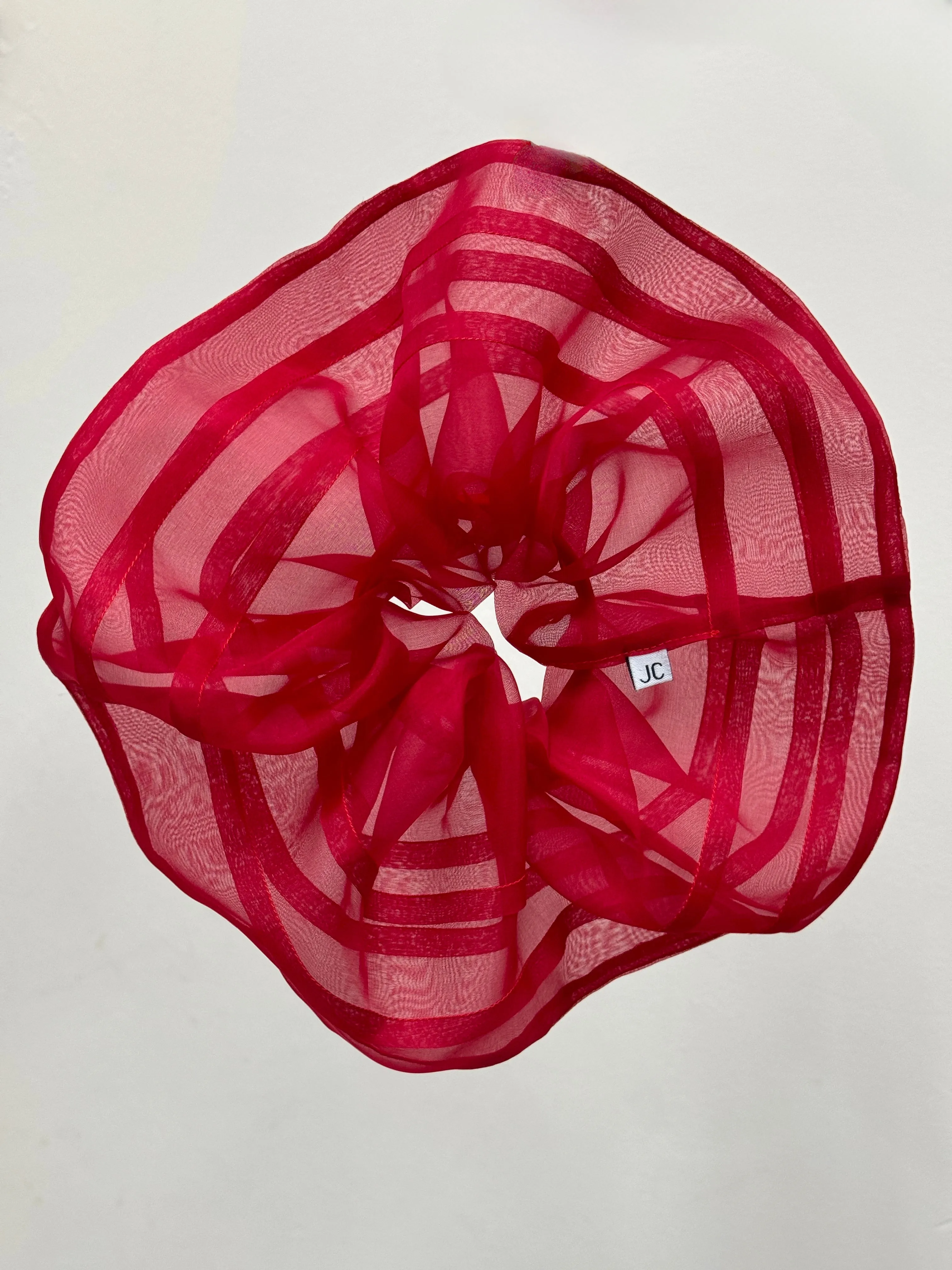 Ella Oversized Silk Pleated Scrunchie (more colors available)