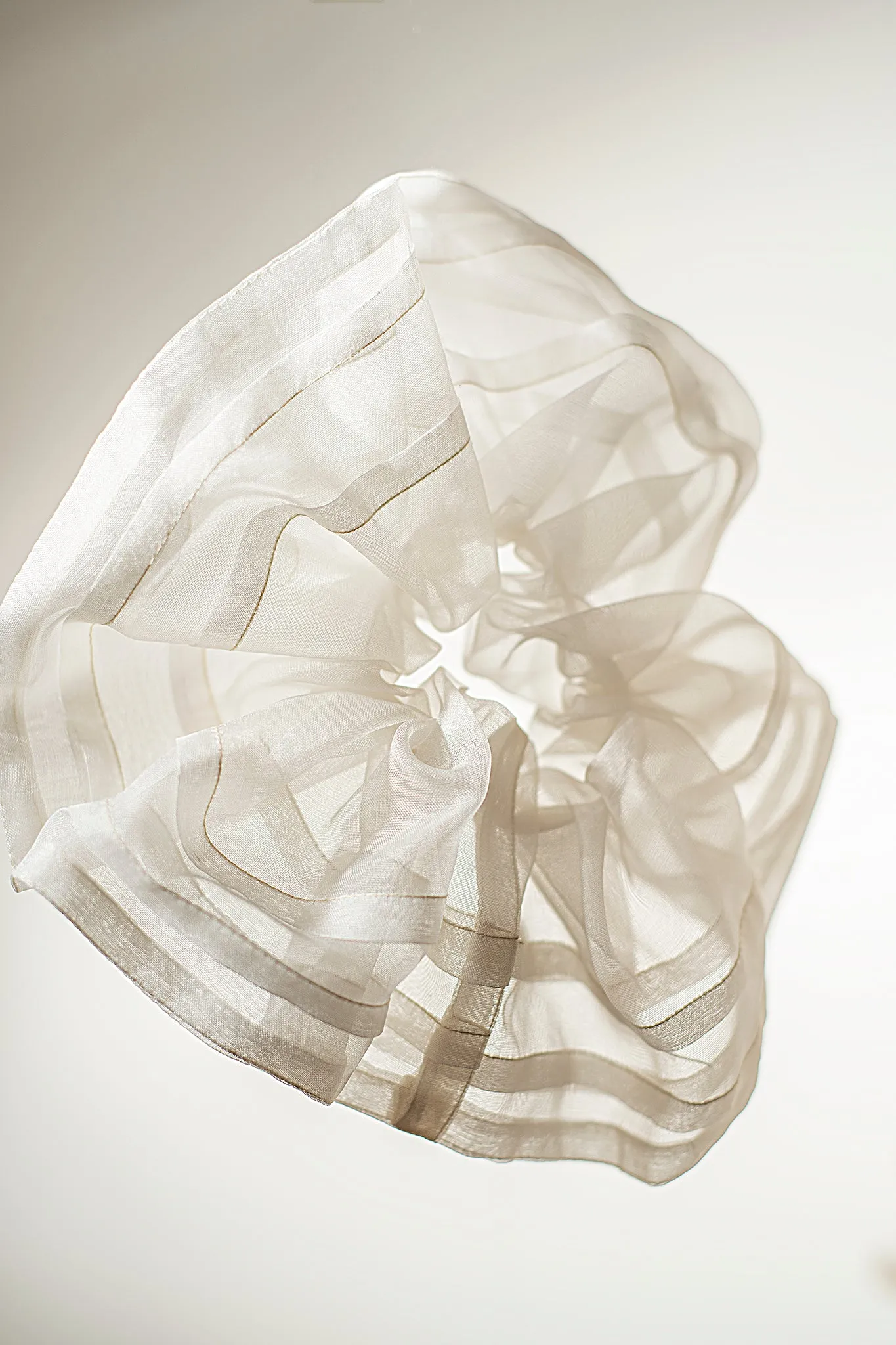 Ella Oversized Silk Pleated Scrunchie (more colors available)