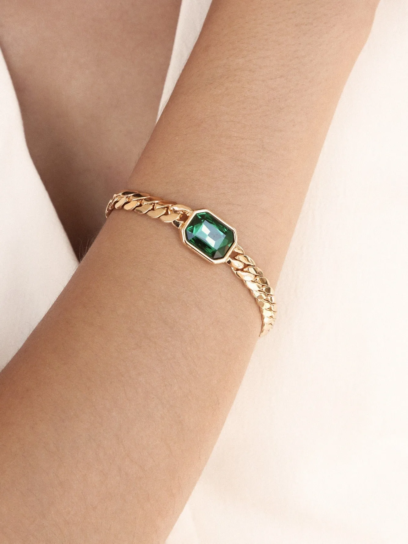 Emerald Deco Bracelet