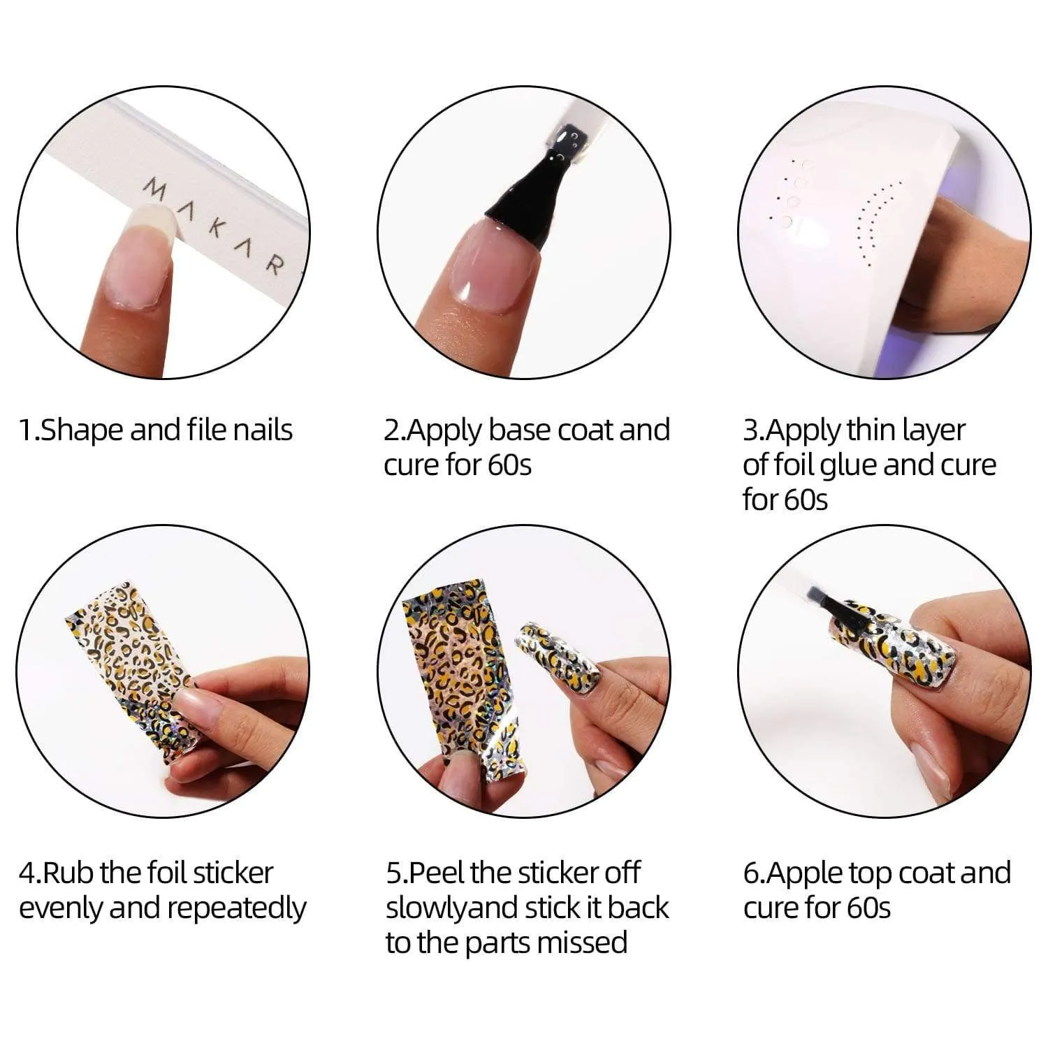 Exotic Charm Nail Foil Decoration Set