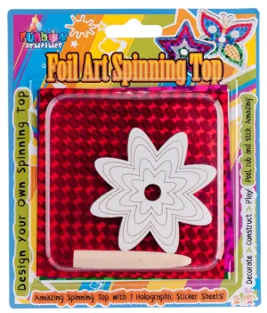 Flower Foil Art Spinning Top