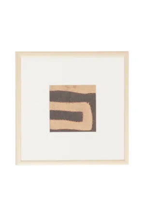 Framed Vintage Kuba Textile Wall Art No. 020