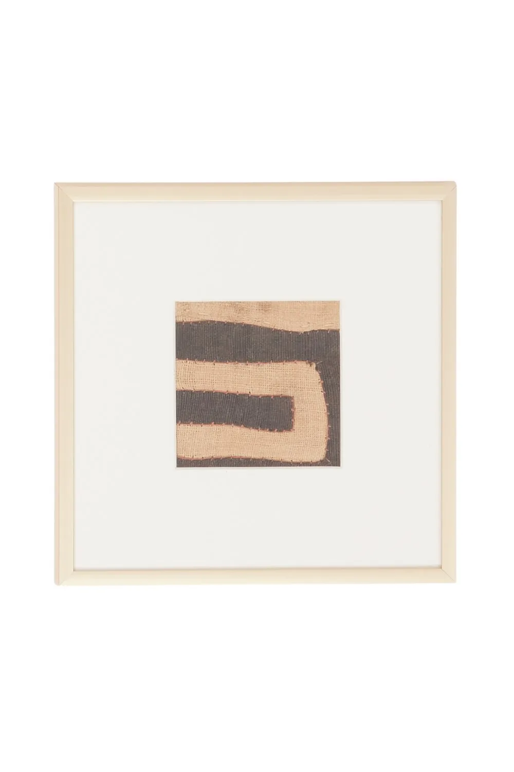 Framed Vintage Kuba Textile Wall Art No. 020