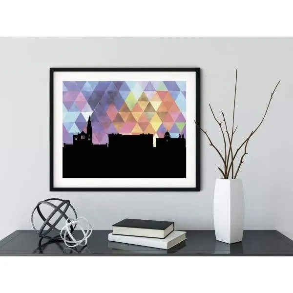Galway, Ireland geometric skyline