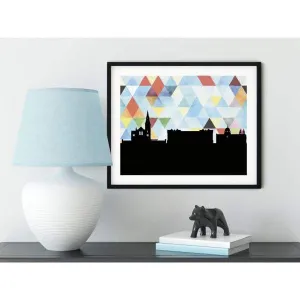Galway, Ireland geometric skyline