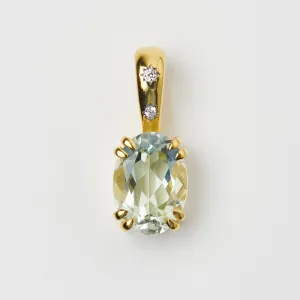 Garden Party Green Amethyst Star Set Pendant