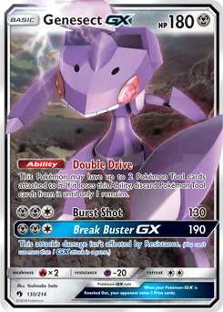 Genesect GX 130/214 FULL ART FOIL RARE
