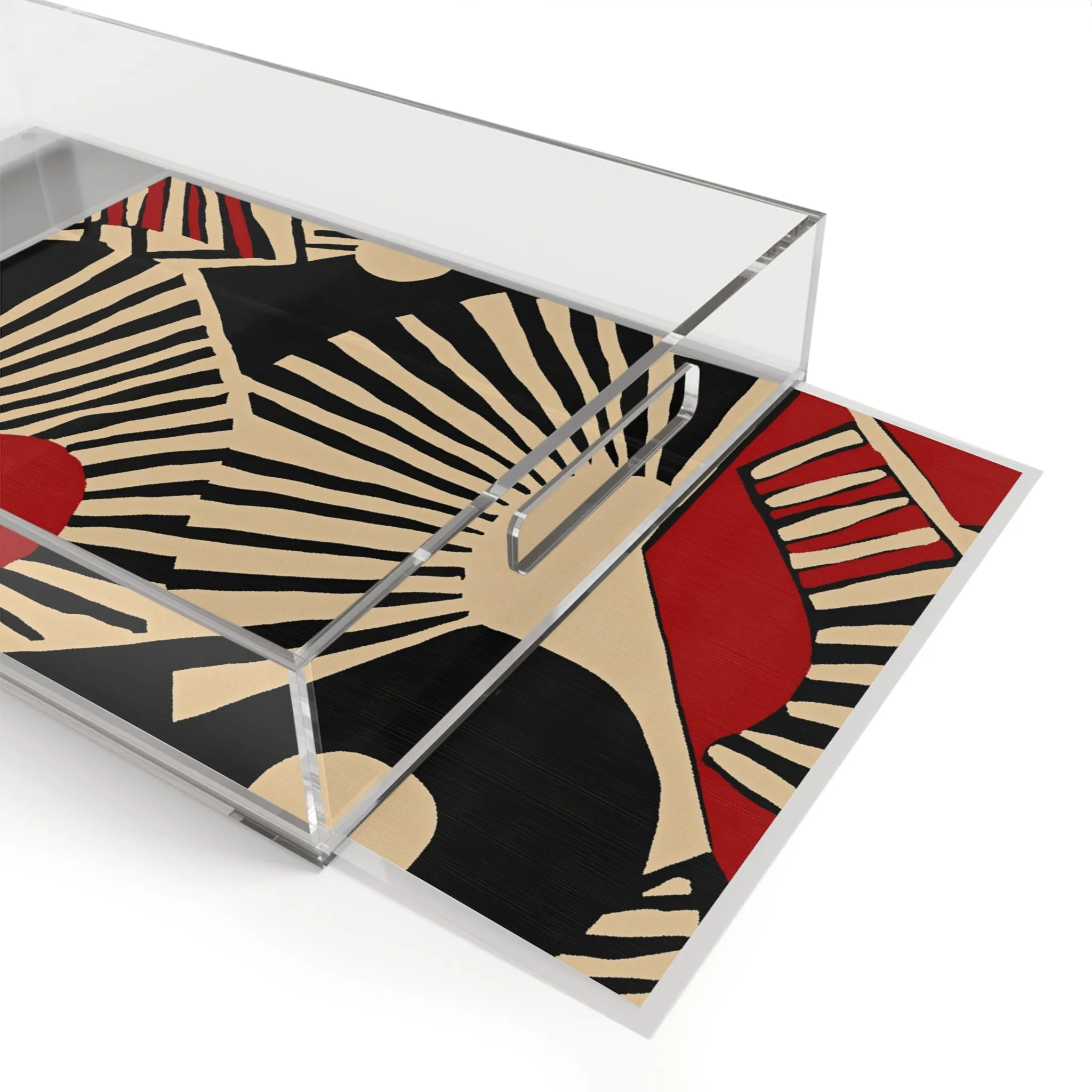 Geometric Sunburst Serving Tray