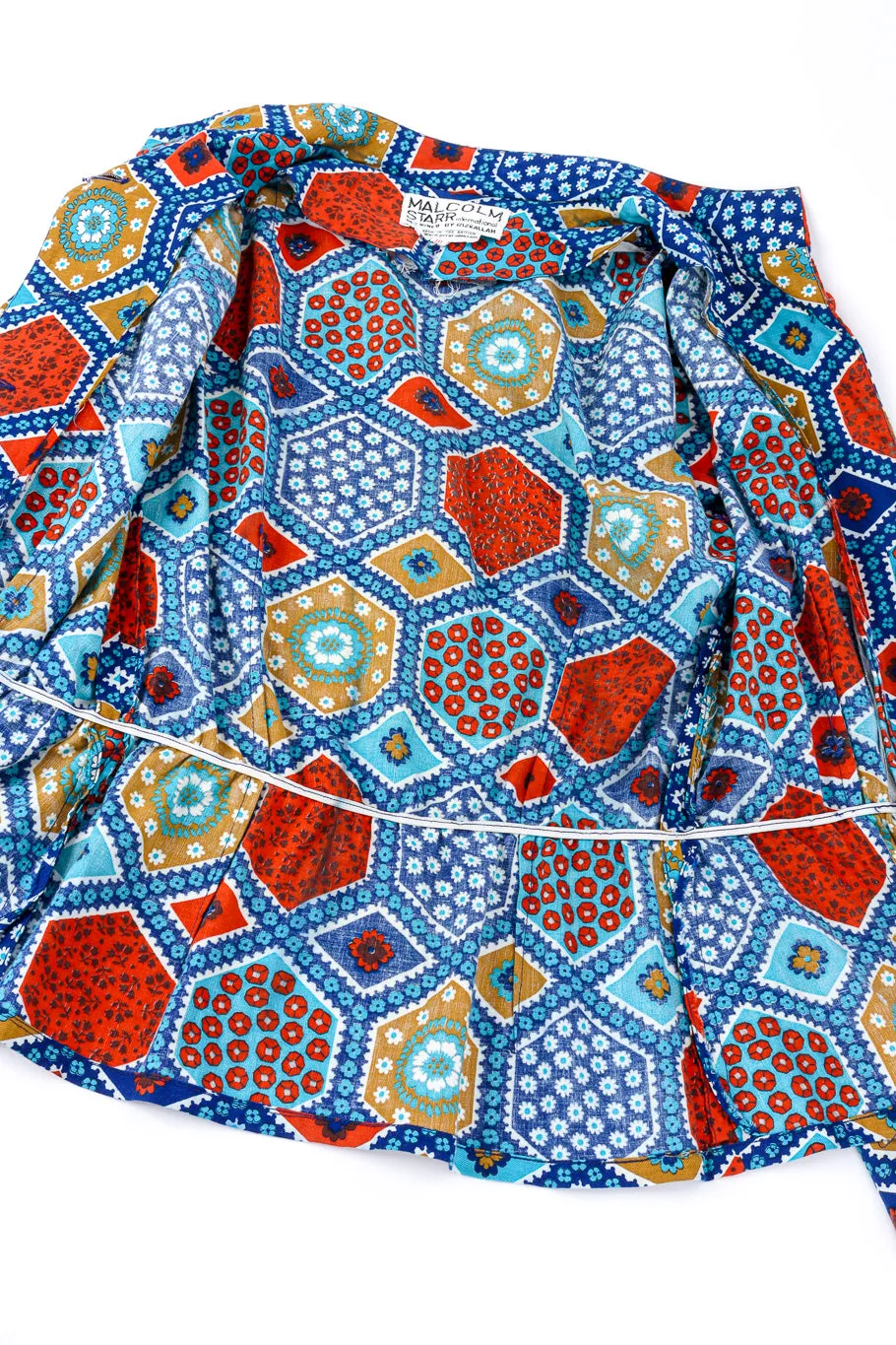 Geometric Top and Skirt Set