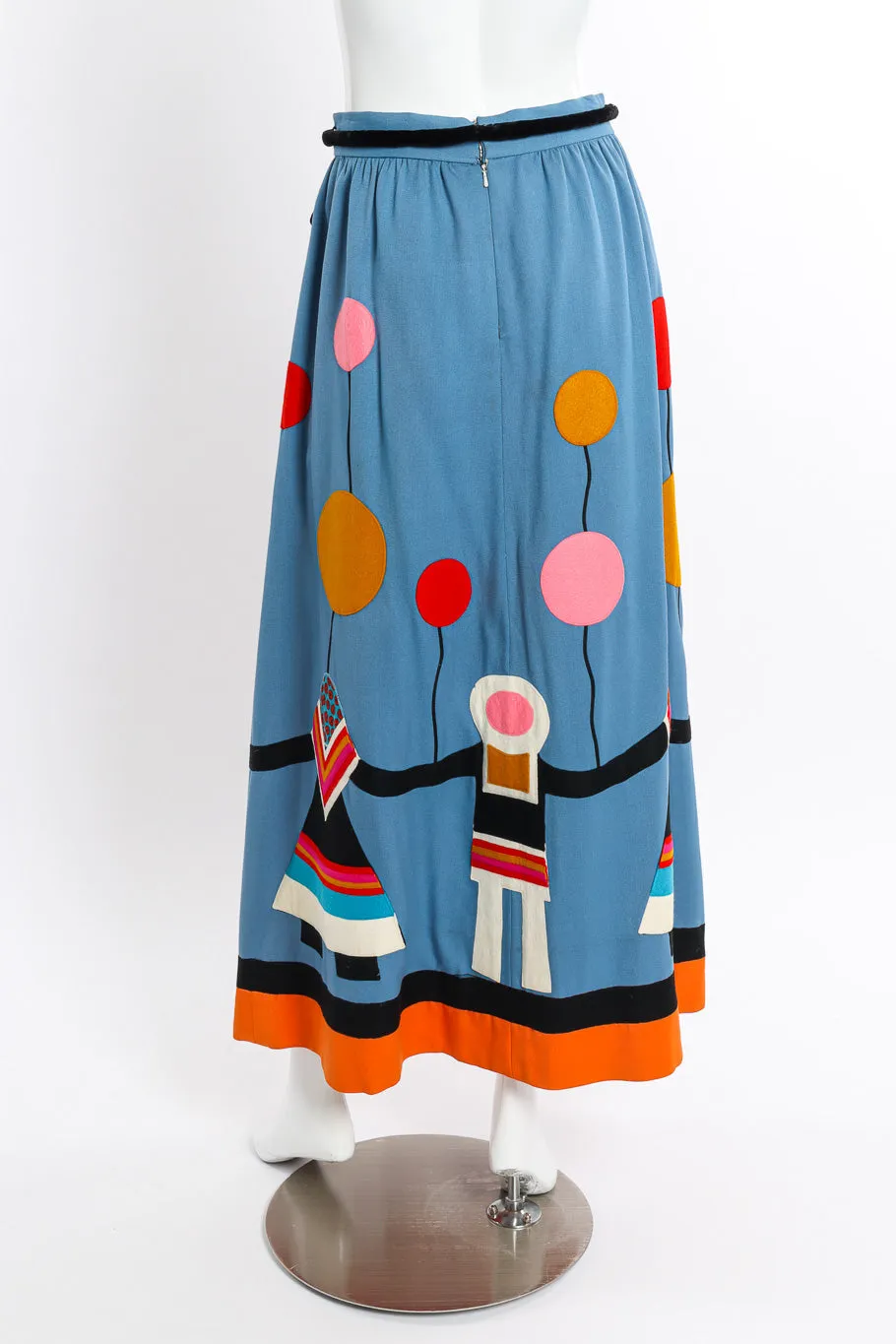 Geometric Top and Skirt Set