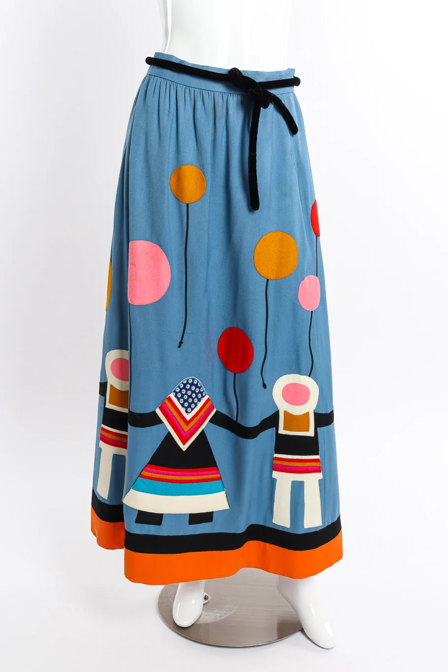 Geometric Top and Skirt Set