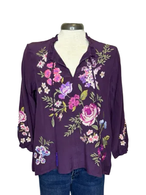 Georgiana Field Blouse Plum