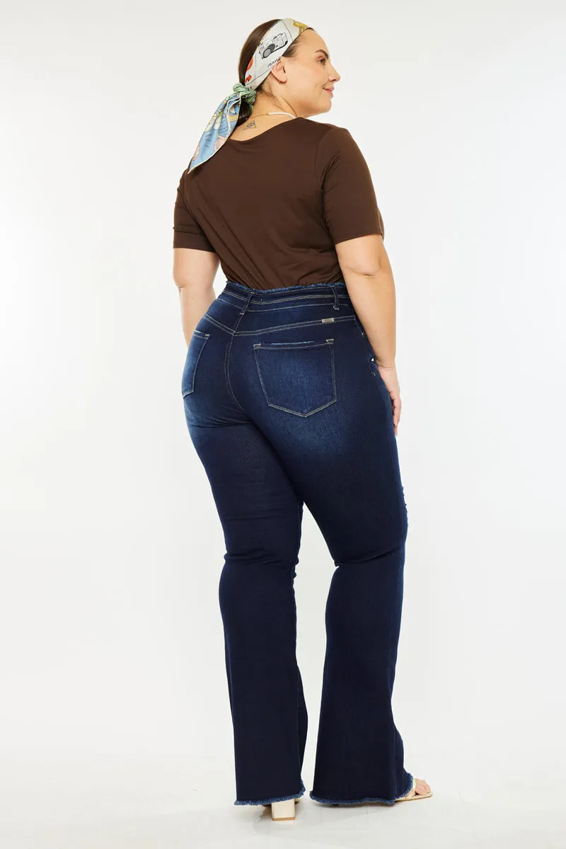 Gill High Rise Flare Jeans (Plus Size)