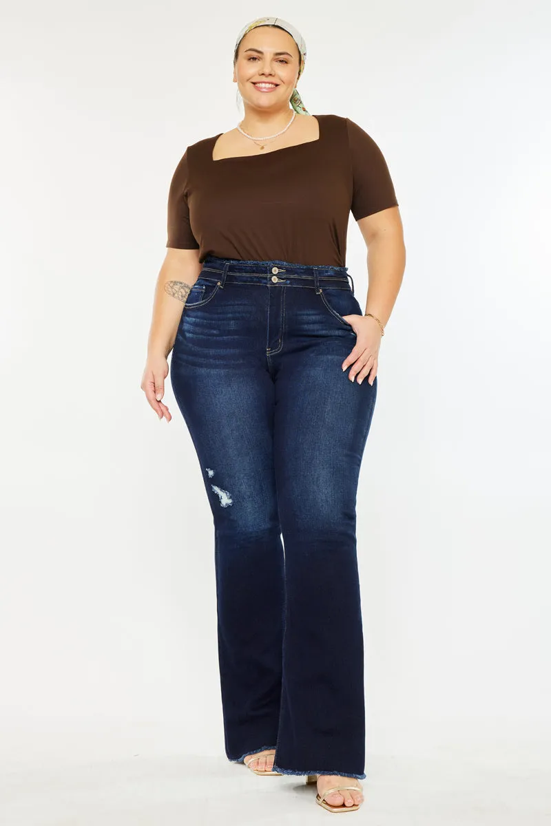 Gill High Rise Flare Jeans (Plus Size)