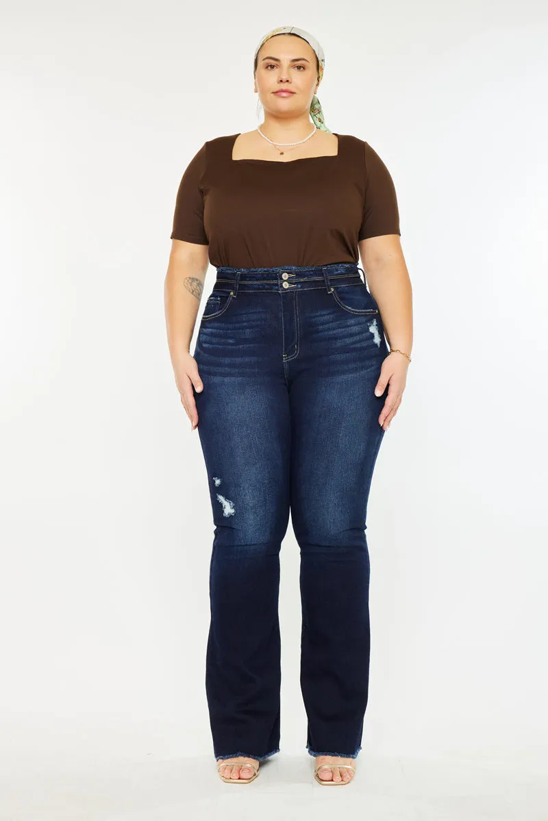 Gill High Rise Flare Jeans (Plus Size)