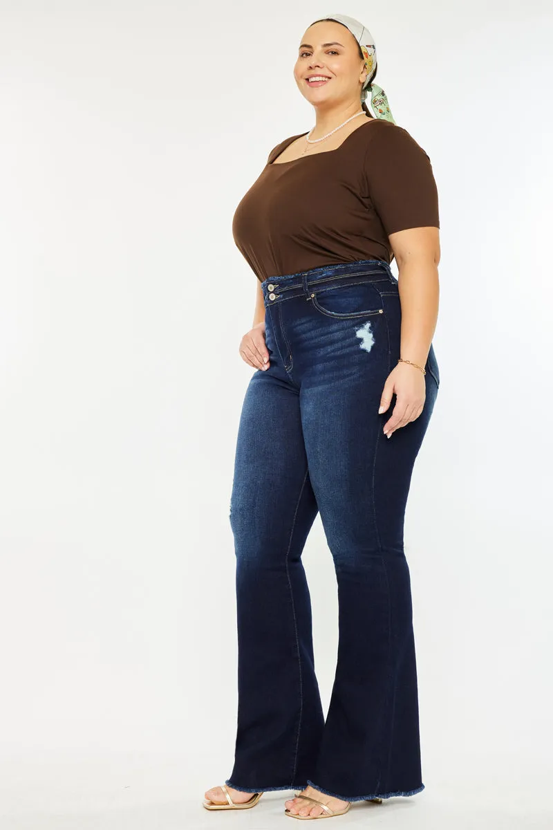 Gill High Rise Flare Jeans (Plus Size)