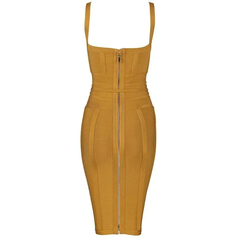 Ginger Tie Waist Sexy Party Dresses