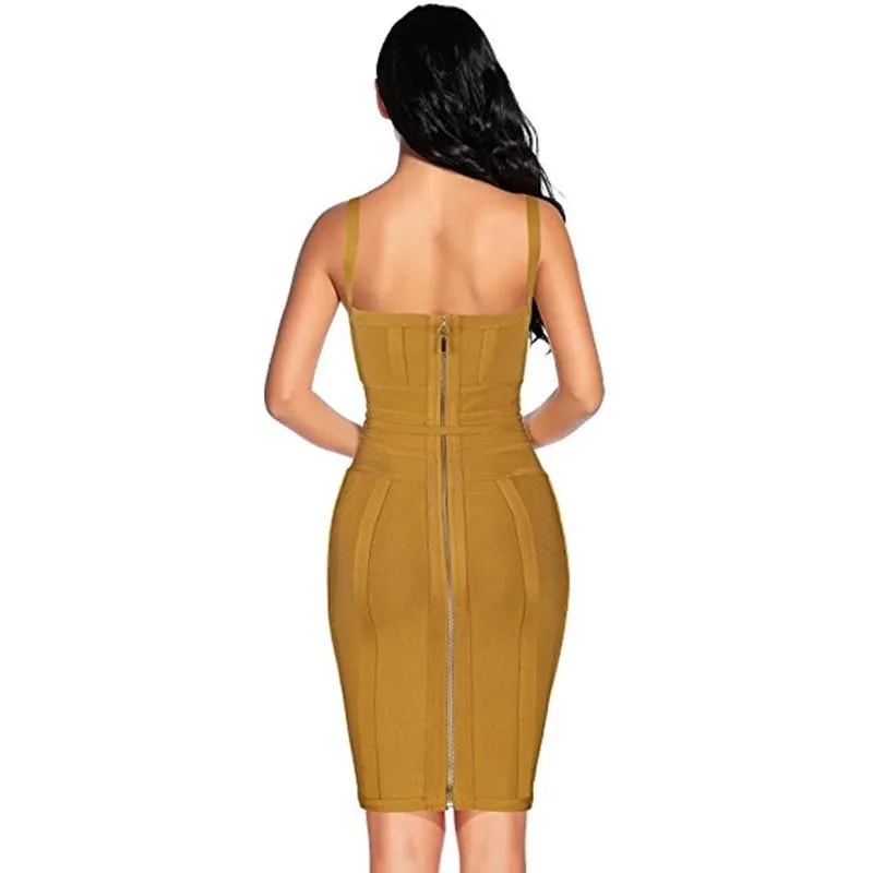 Ginger Tie Waist Sexy Party Dresses