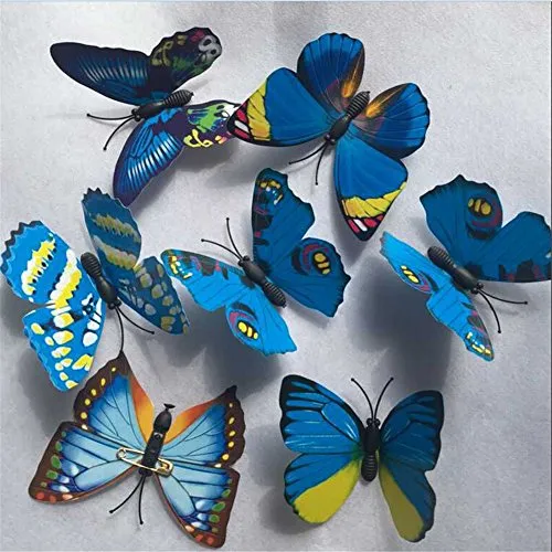 Girls Princess Dresses Costume Party Dress Up Blue Dress with Butterfly