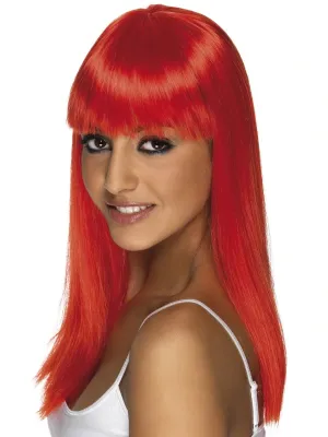 Glamourama Wig Neon Red