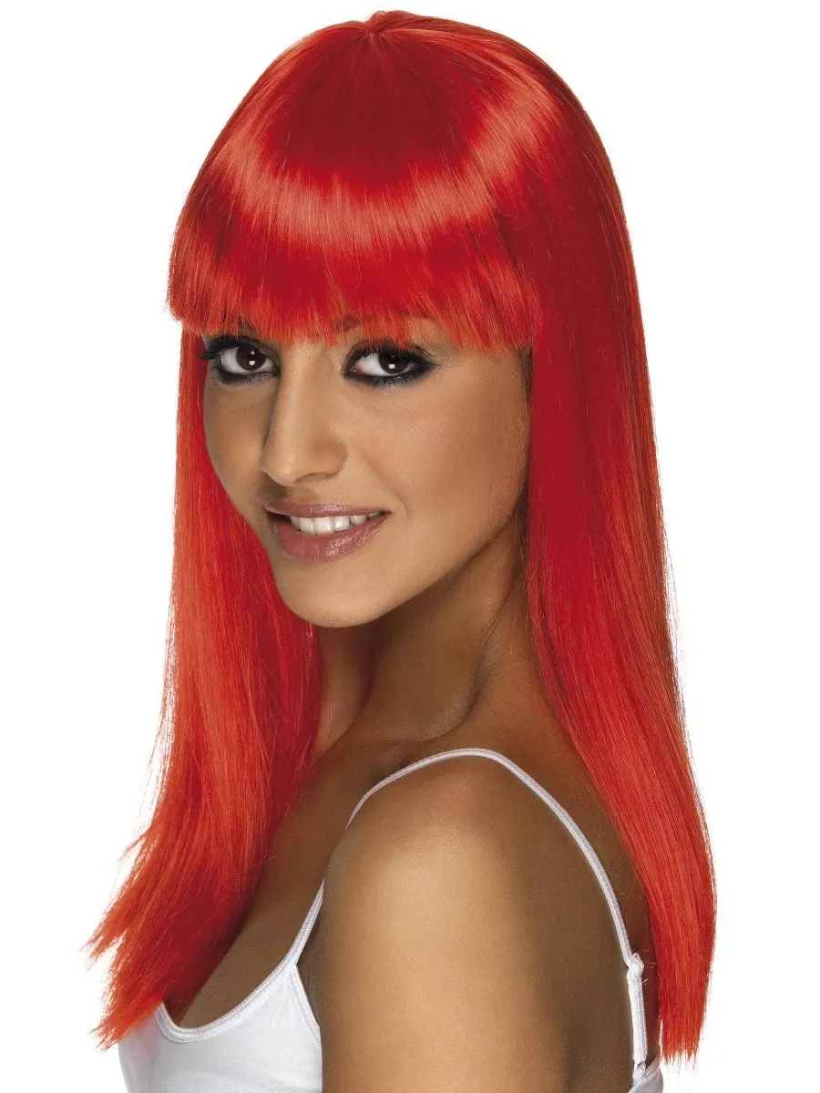 Glamourama Wig Neon Red