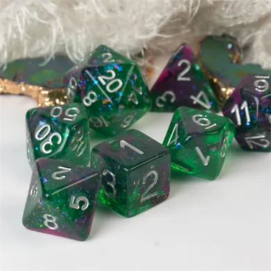 Glow Stick RPG Dice Set