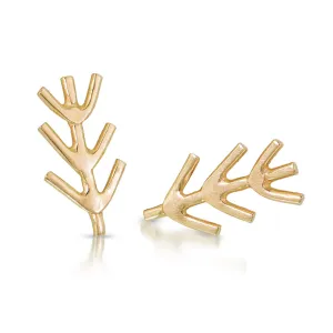 Gold Twig Studs