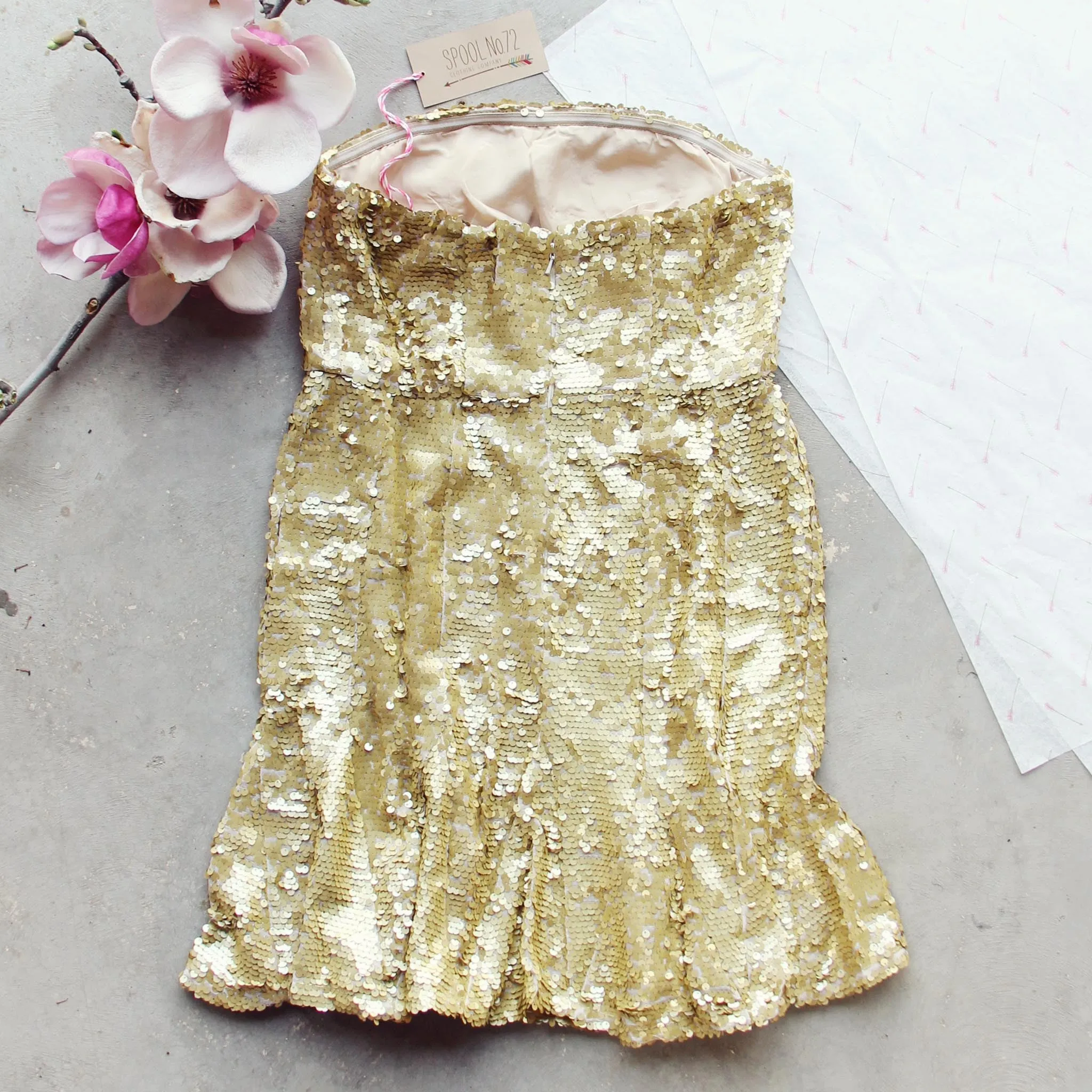Golden Mermaid Party Dress