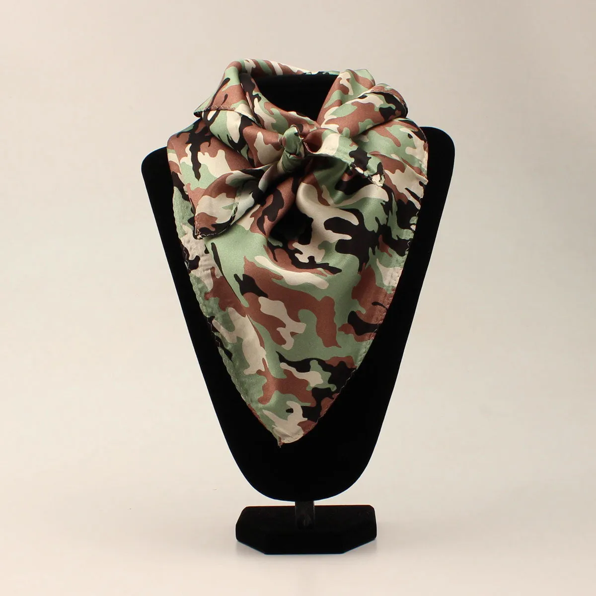 Green/Brown Camo Print Wild Rag