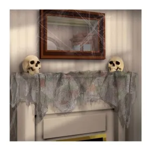 Grey Gauze Cloth Decoration Glow In Uv