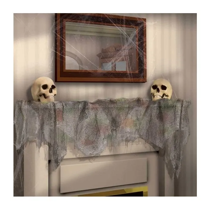 Grey Gauze Cloth Decoration Glow In Uv