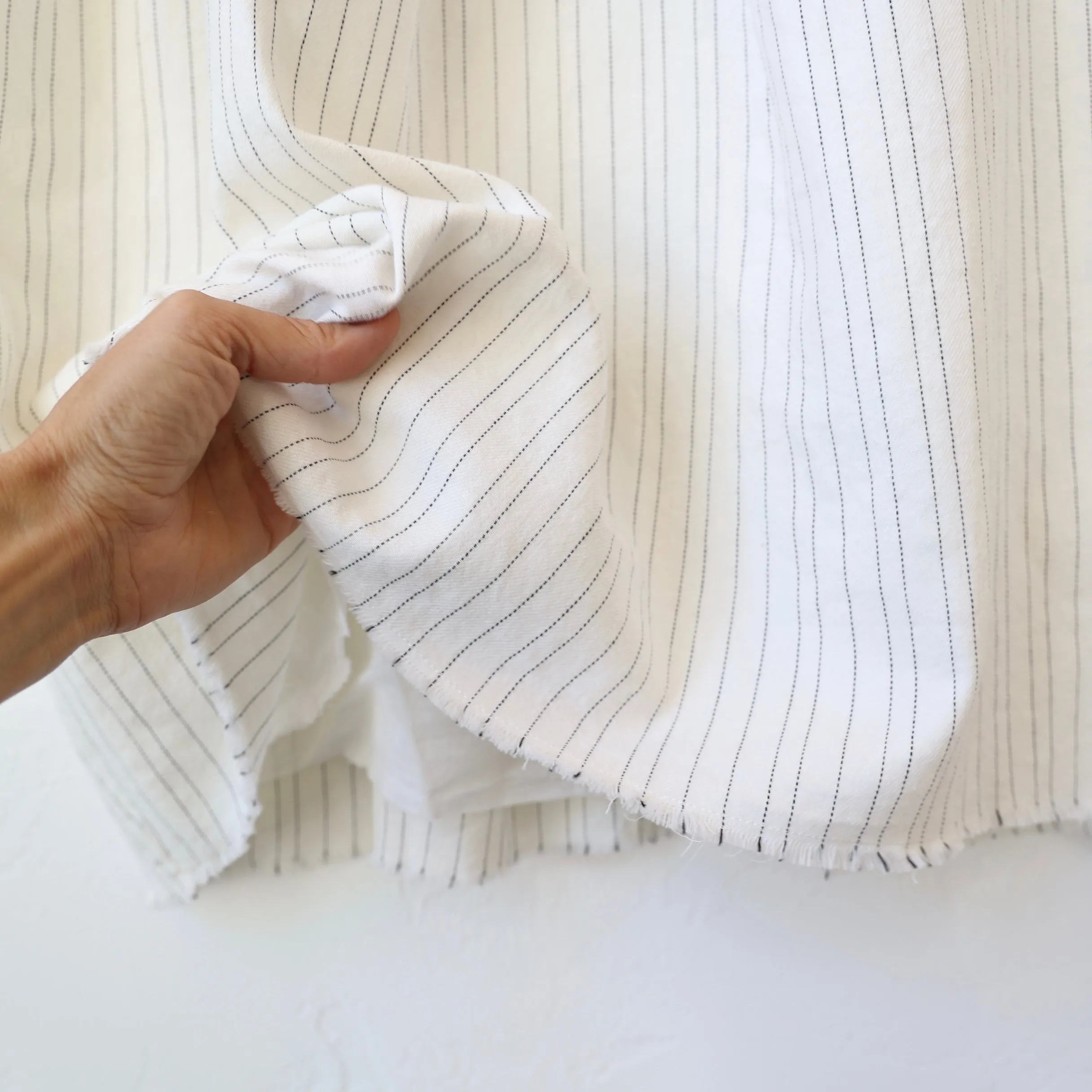 Hannoh Wessel Soft Cotton Skirt - Pin Stripe