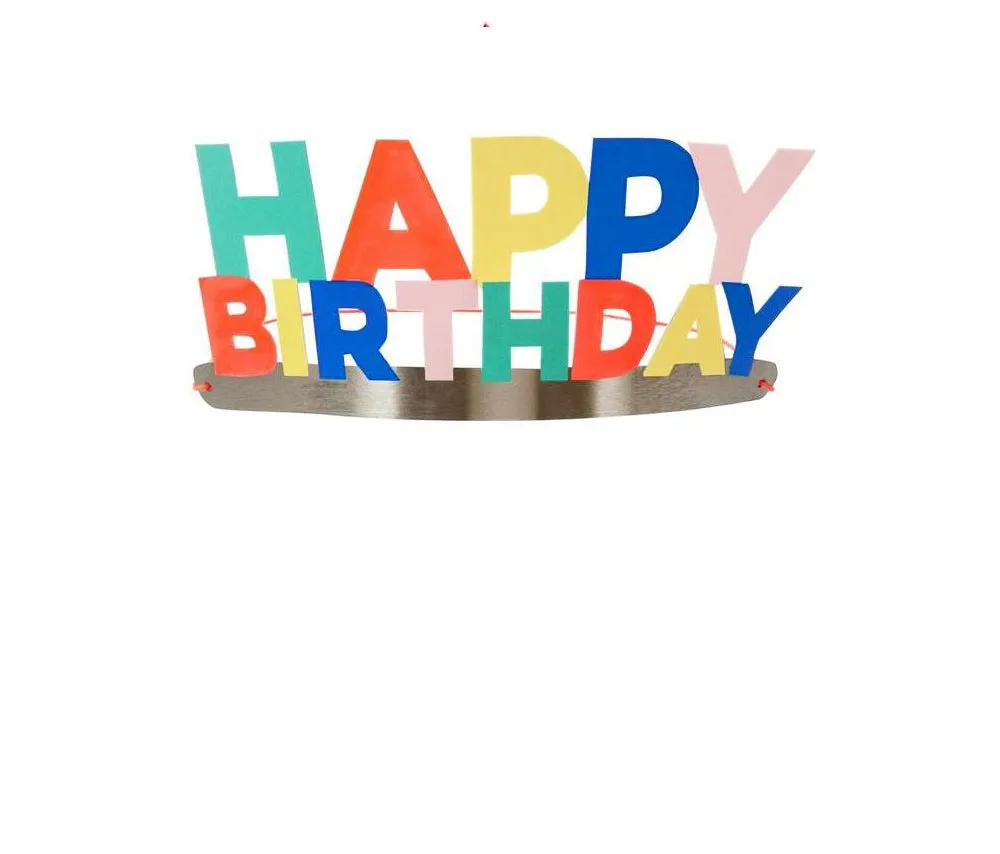 Happy Birthday Party Crown
