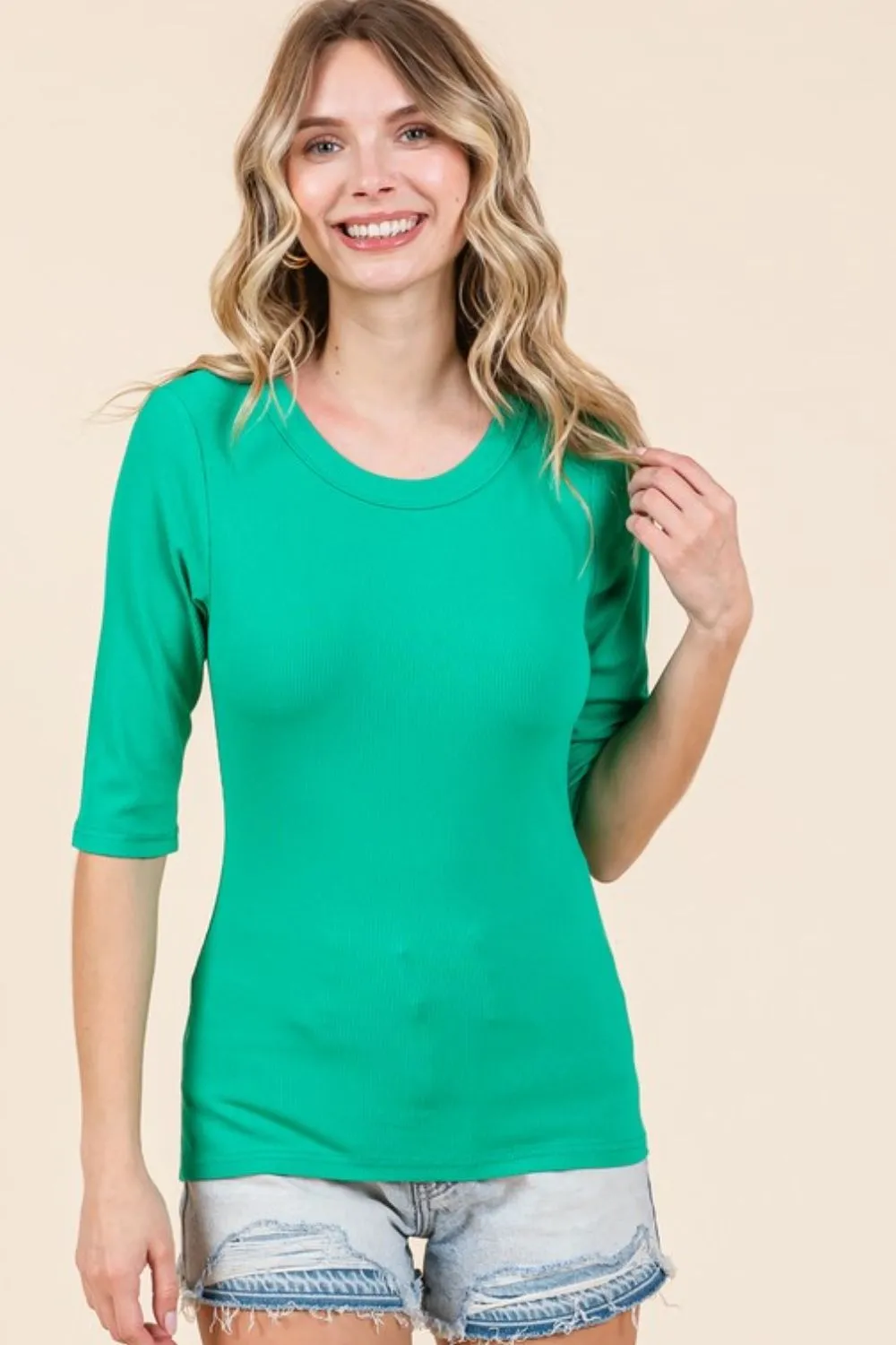 Hazel Blues® |  Mittoshop Round Neck Half Sleeve T-Shirt