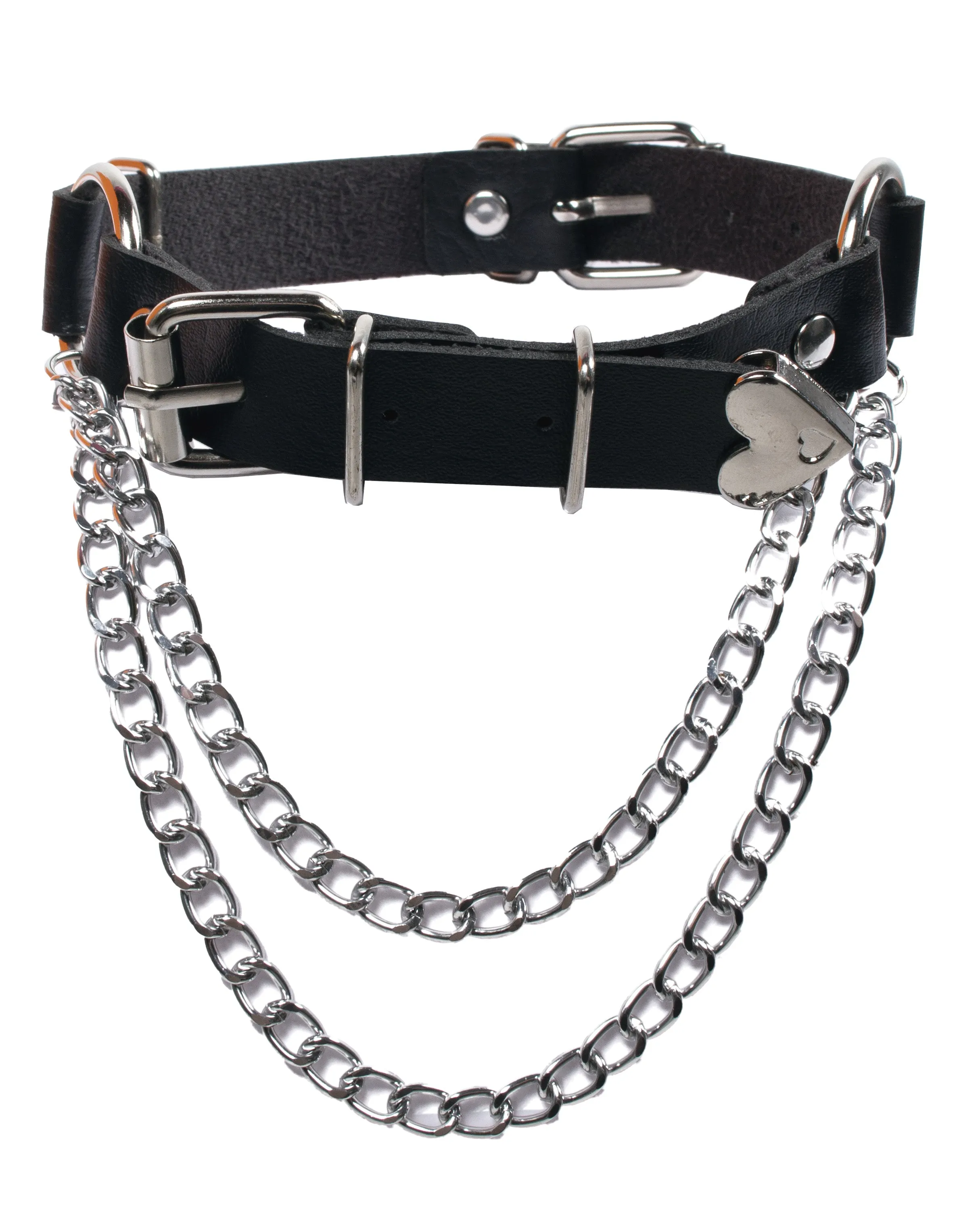 Heart Adjuster Collar - Black