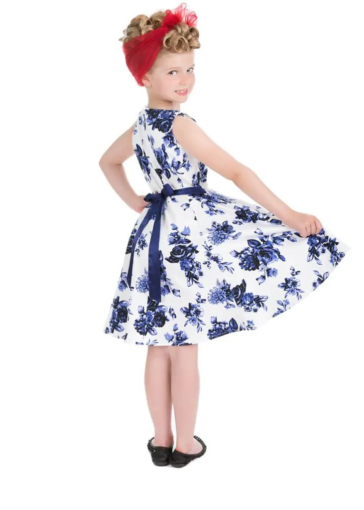 Hearts &amp; Roses Kids Rosanne 50's Swing Dress White