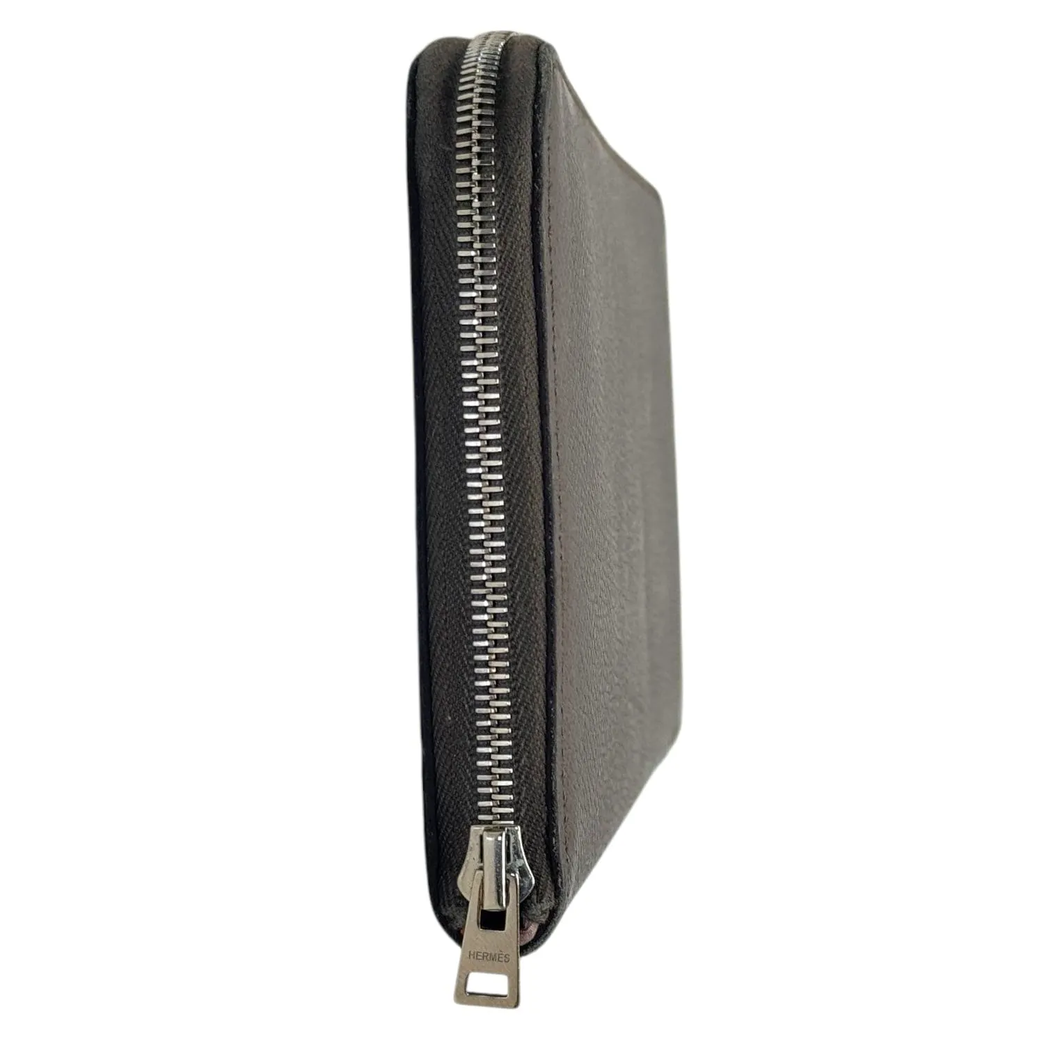 HERMES Silk'In Zip Around Epsom Leather Wallet - Taupe