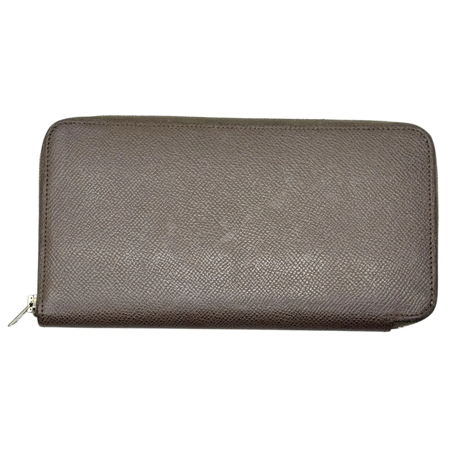 HERMES Silk'In Zip Around Epsom Leather Wallet - Taupe