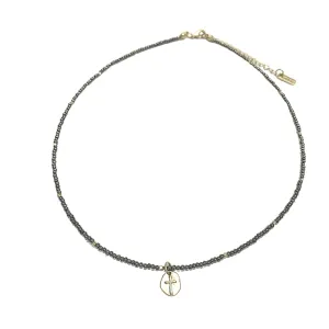 Hope Cross Necklace in Minimalist Bronze