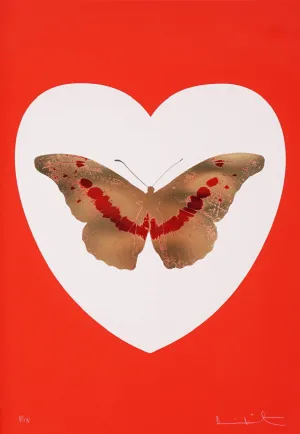 I Love You Butterfly, Red/Gold, 2015