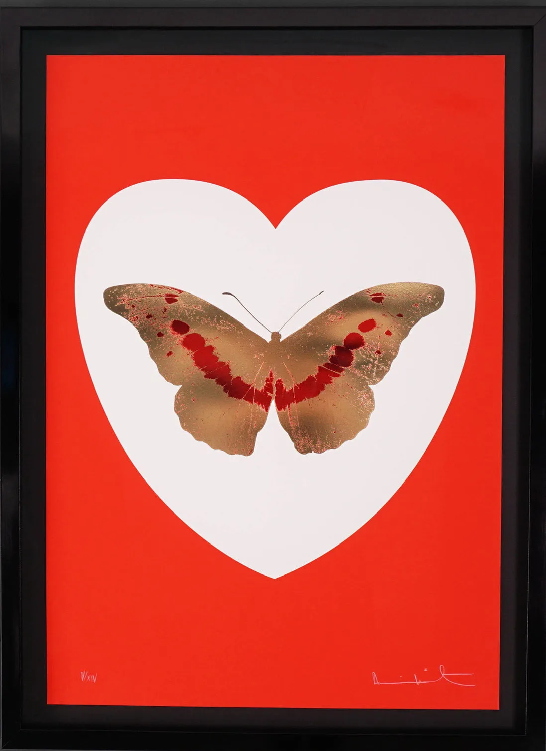 I Love You Butterfly, Red/Gold, 2015